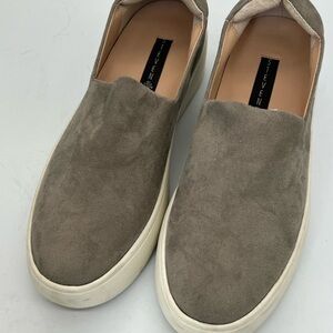 Steven by Steve Madden grey Suede Slip-On Sneakers